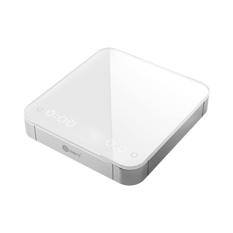 ZeroHero Coffee Scale with Tempered Glass Mirror Surface High Temperature Resistance