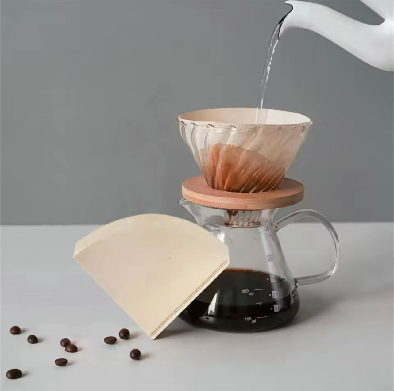 Filters for Coffee Machines American White Book - V60 02 100pcs