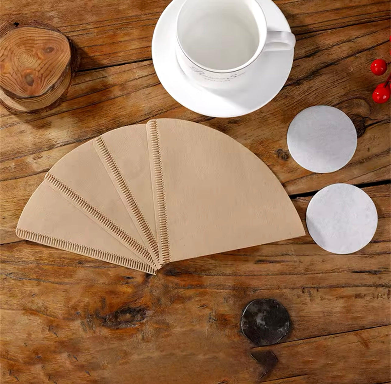 Filters for Coffee Machines American White Book - V60 02 100pcs