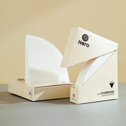 ZeroHero V02 Paper Coffee Filter for Pour over Pack of 100